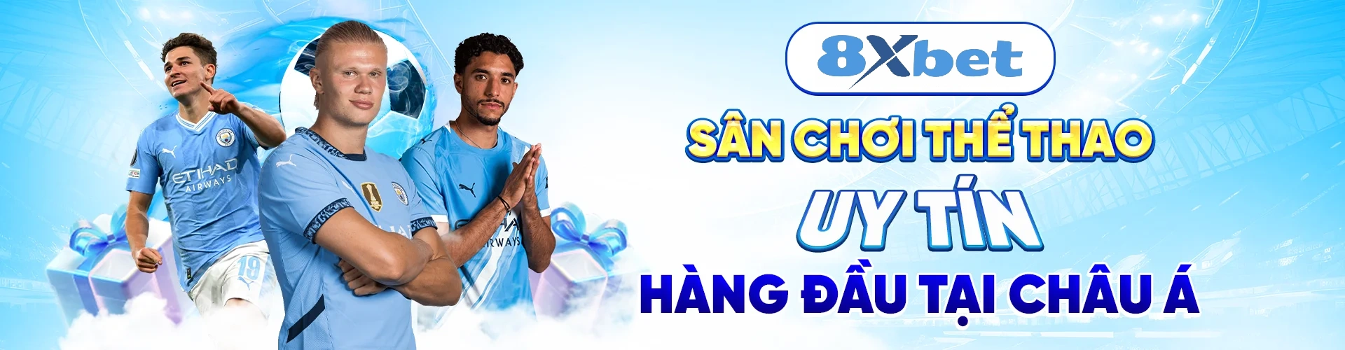 Banner 8XBet về ưu đãi và nhắc nhở trách nhiệm